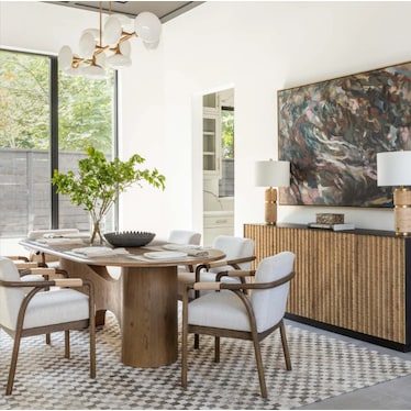 Gold and Ivory Travertine Table Lamp 26"H