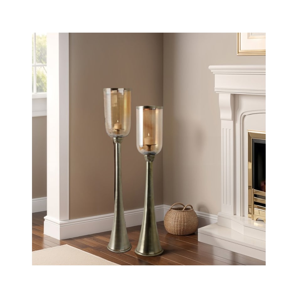 sgbk gold candleholder candle   
