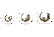 sgbk gold wood plaques set  