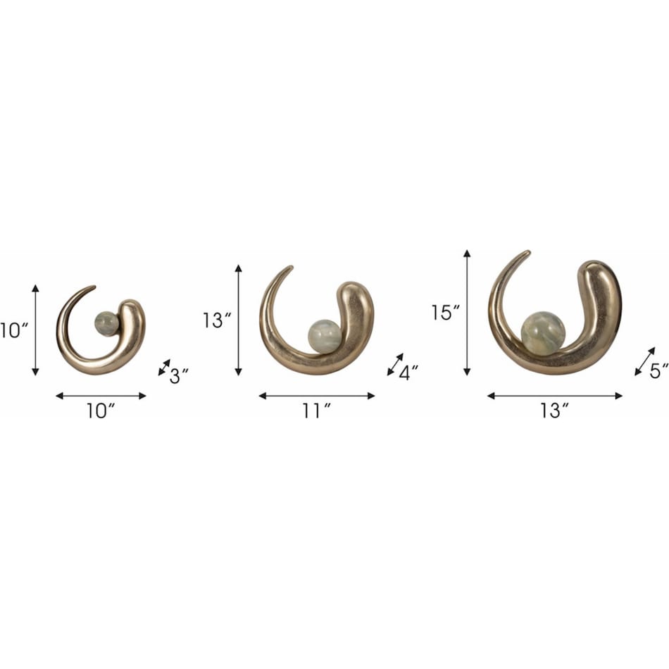 sgbk gold wood plaques set  