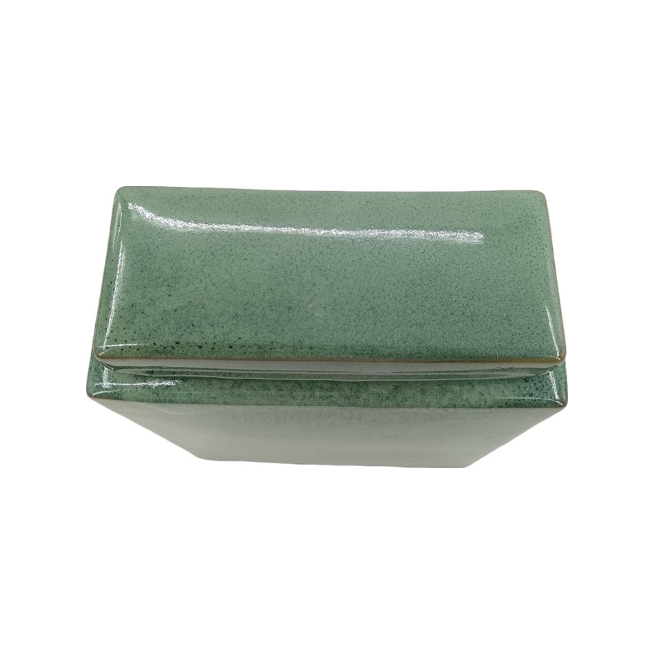 sgbk green jar vase bowl plate   