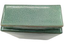 sgbk green jar vase bowl plate   