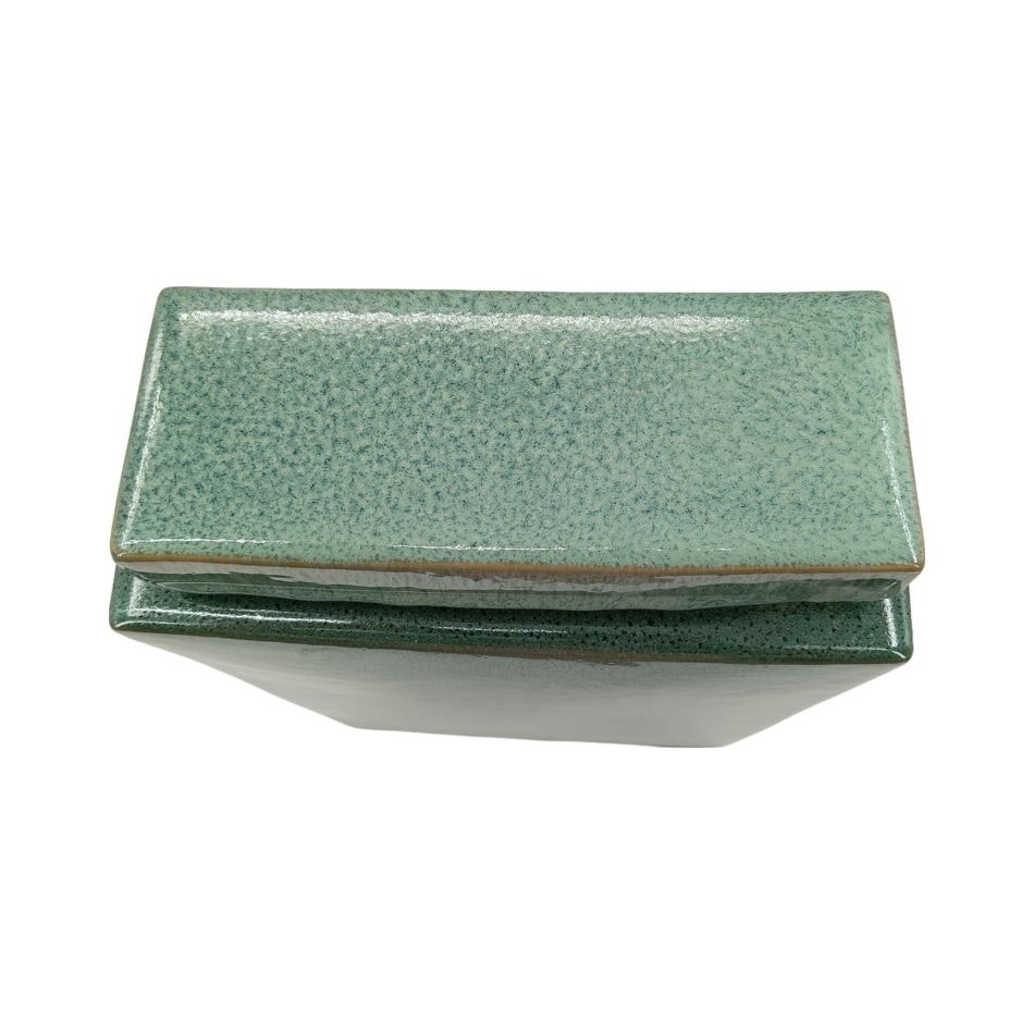 sgbk green jar vase bowl plate   