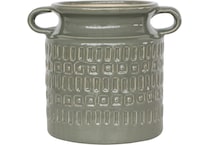 sgbk green jar vase bowl plate   