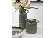 sgbk green jar vase bowl plate   