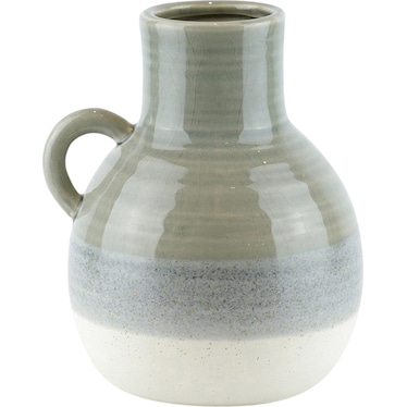 Small Green Ceramic Jug 7"W x 8.5"H