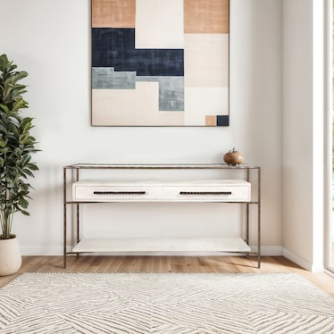 Marilyn Real Hide Console Table