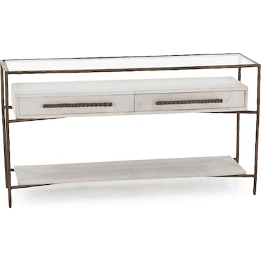 Marilyn Real Hide Console Table