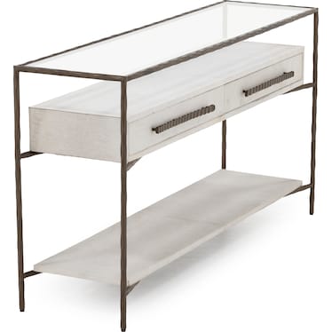 Marilyn Real Hide Console Table