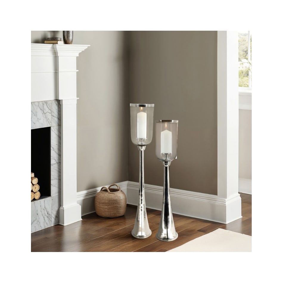 sgbk silver candleholder candle   