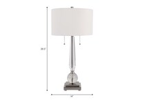 sgbk silver table lamp   