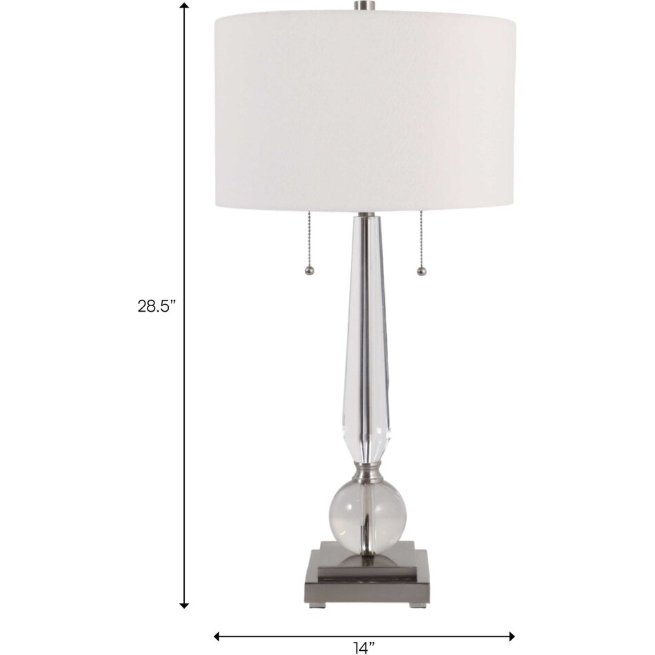 sgbk silver table lamp   