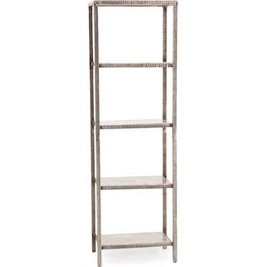 Marilyn 78" White Quartz Etagere