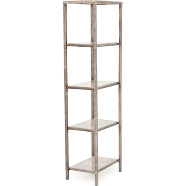 Marilyn 78" White Quartz Etagere