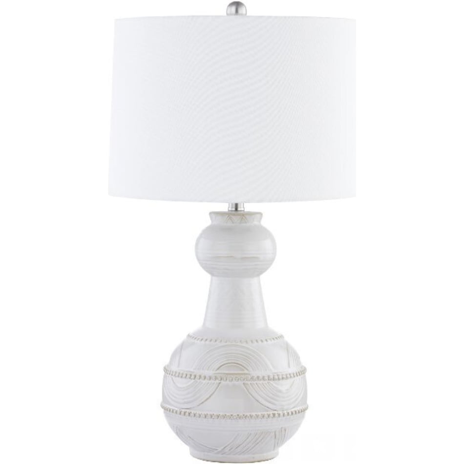 sgbk white table lamp   