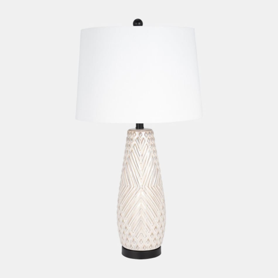 sgbk white table lamp   