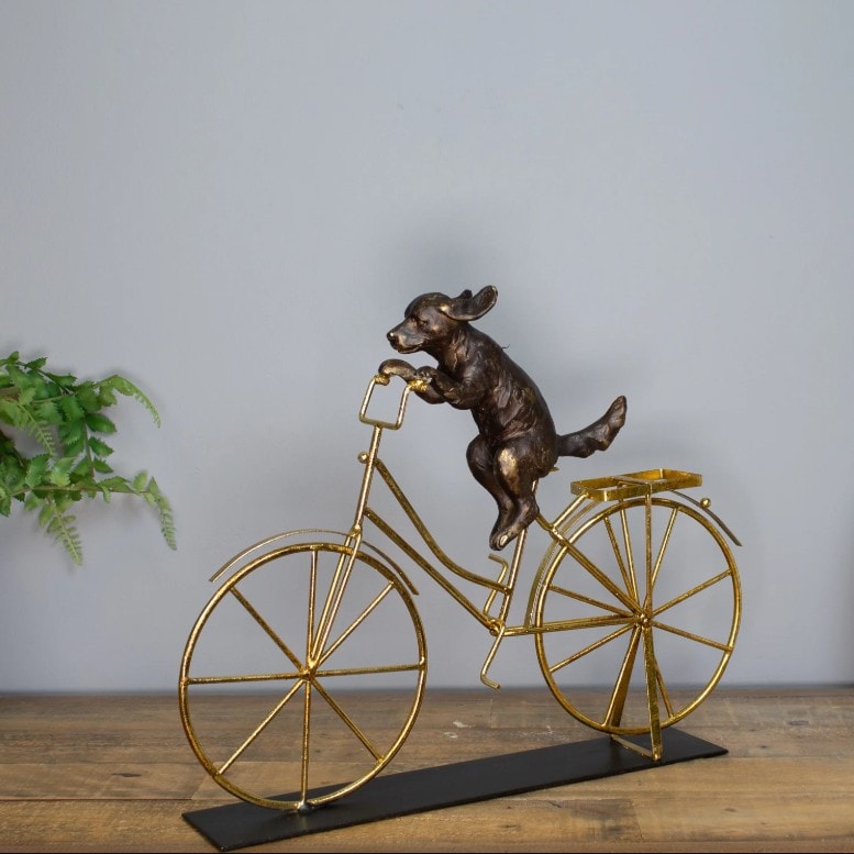 Dog On Bike Sculpture 17