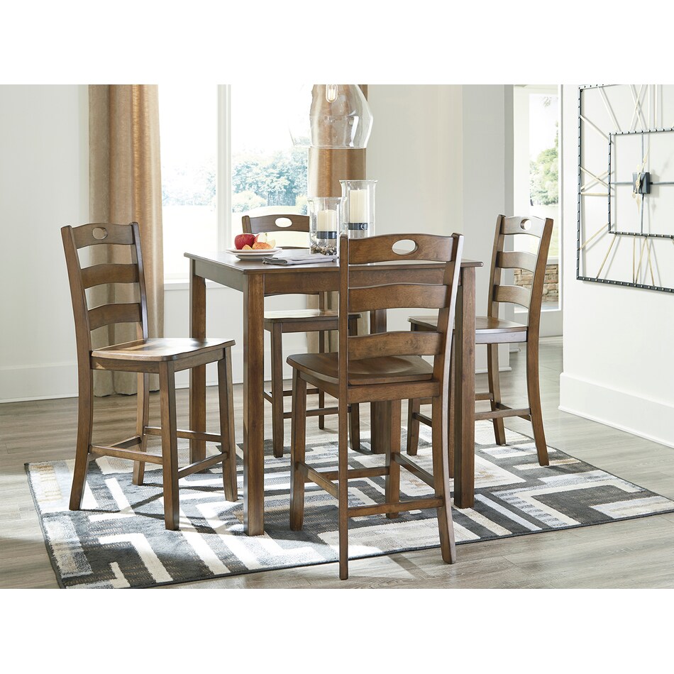 sgnd brown counter height square   