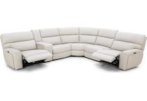 sili beige mtn lth sectional piece pkg  