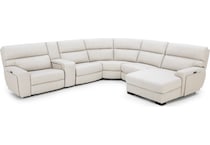 sili beige mtn lth sectional piece zpkg  