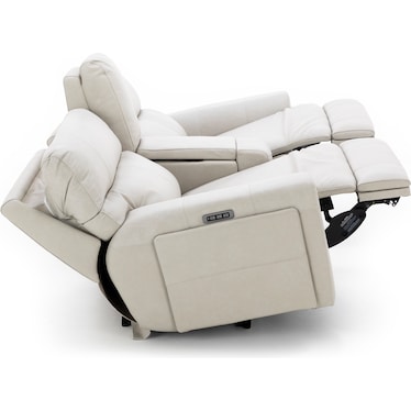 Teller 3-Pc. Leather Fully Loaded Zero Gravity Reclining Console Loveseat