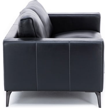 Virgil Leather Loveseat