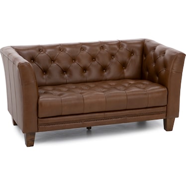 Westchester Leather Tufted Loveseat