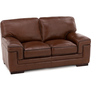 Piper Leather Loveseat
