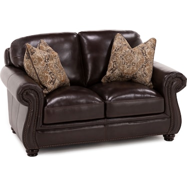 Clarence Leather Loveseat