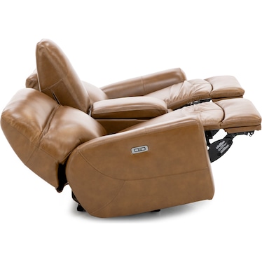 Milwaukee Leather Power Headrest Zero Gravity Reclining Console Loveseat