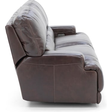 Placier Leather Power Headrest Reclining Sofa