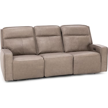 Morgan Leather Fully Loaded Reclining Sofa