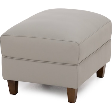 McAllen Leather Ottoman