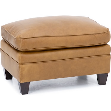 Midland Leather Ottoman