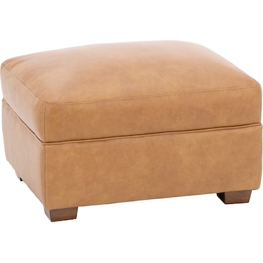 River Leather Ottoman