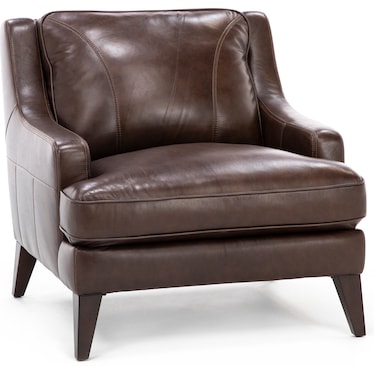 Colt Leather Chair in Thistle