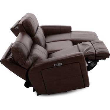 Teller 3-Pc. Leather Fully Loaded Zero Gravity Reclining Chaise Sofa