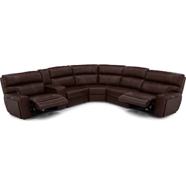 Teller 6-Pc. Leather Fully Loaded Zero Gravity Reclining Modular With Wireless Charging