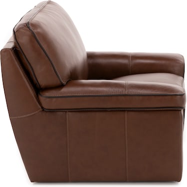 Piper Leather Swivel Chair