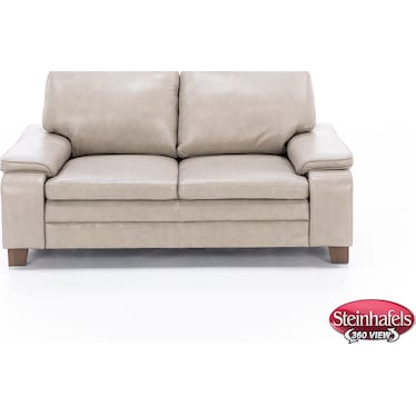 Stallion Leather Loveseat With Hidden Cupholders