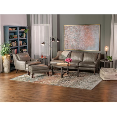 Colt 3-Pc. Light Grey Buy the Sofa, Get 50% Off the Chair and Ottoman