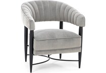 sili grey accent chair   