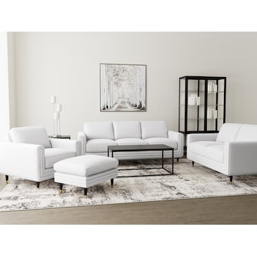 Icon Leather Ottoman