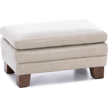 Stallion Leather Large Ottoman