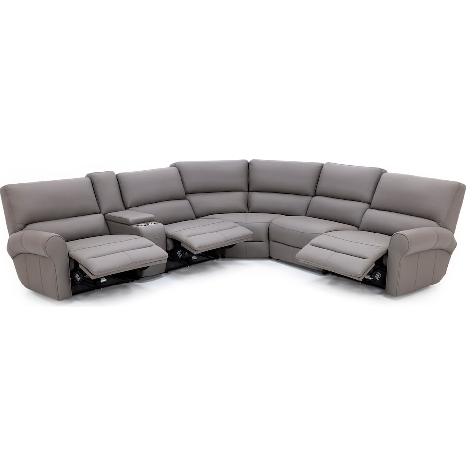 sili grey mtn lth sectional piece zpkg  