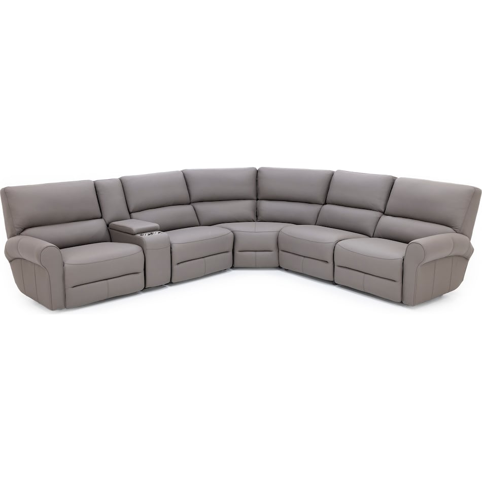 sili grey mtn lth sectional piece zpkg  