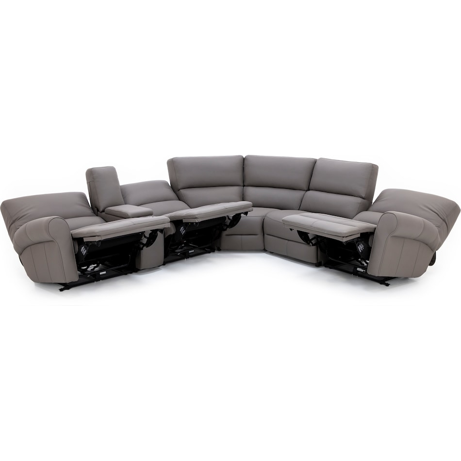 sili grey mtn lth sectional piece zpkg  