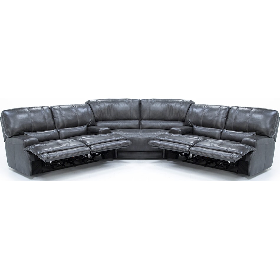 sili grey mtn lth sectional piece pkg  