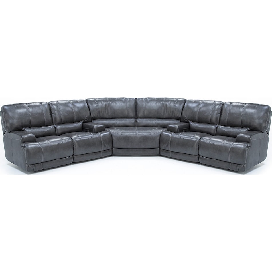 sili grey mtn lth sectional piece pkg  