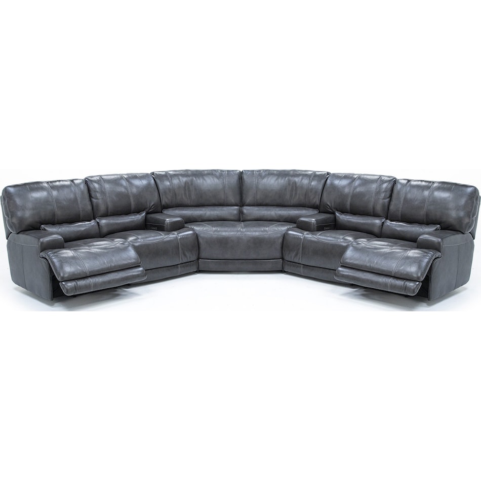 sili grey mtn lth sectional piece pkg  